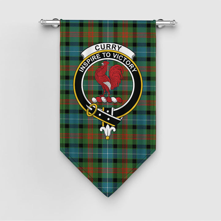Curry (Currie) Ancient Clan Badge Tartan Gonfalon