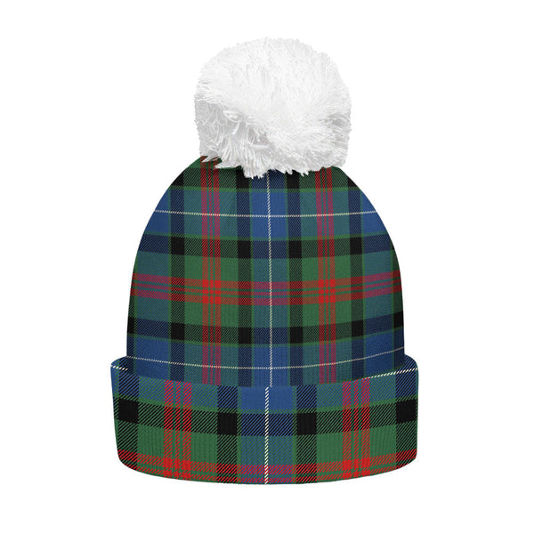 Curry (Currie) Modern Clan Badge Tartan Bobble Beanie Hat