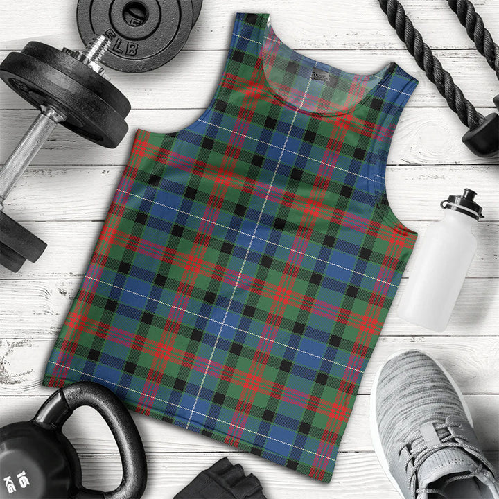 Curry (Currie) Modern Clan Badge Tartan Men Tank Top