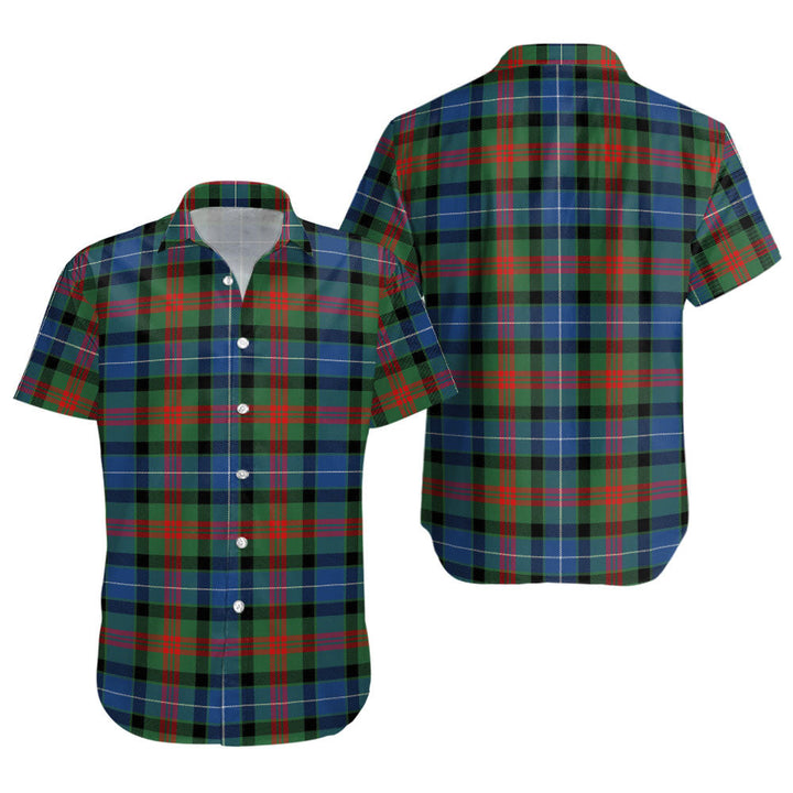 Curry (Currie) Modern Clan Badge Tartan Short Sleeve Shirt