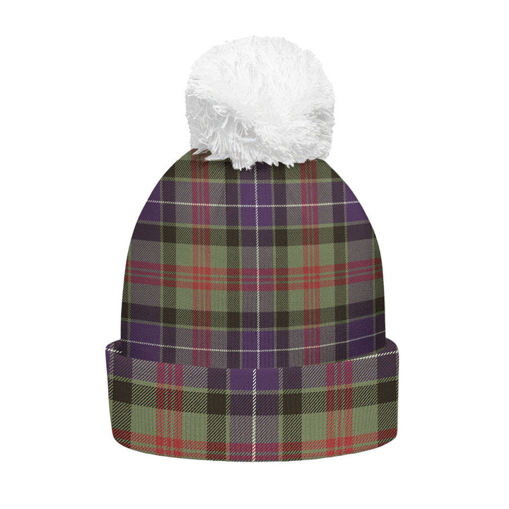 Curry (Currie) Weathered Clan Badge Tartan Bobble Beanie Hat
