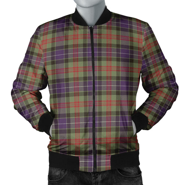 Curry (Currie) Weathered Clan Badge Tartan Bomber Jacket