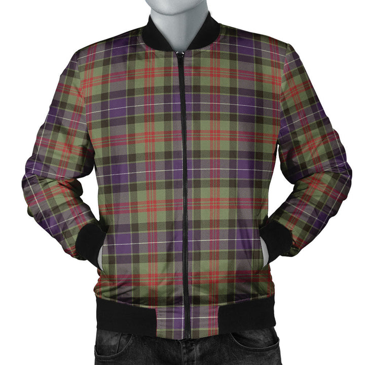 Curry (Currie) Weathered Clan Badge Tartan Bomber Jacket