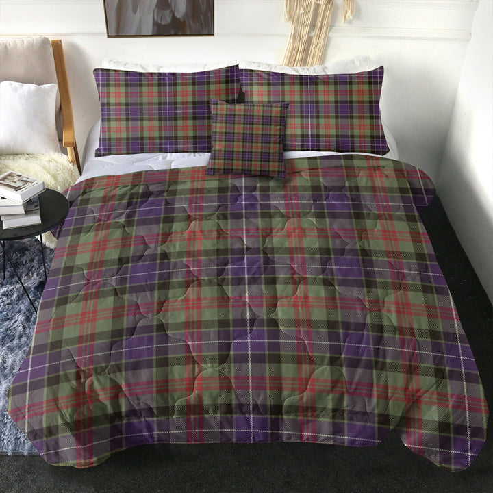 Curry (Currie) Weathered Clan Badge Tartan Comforter
