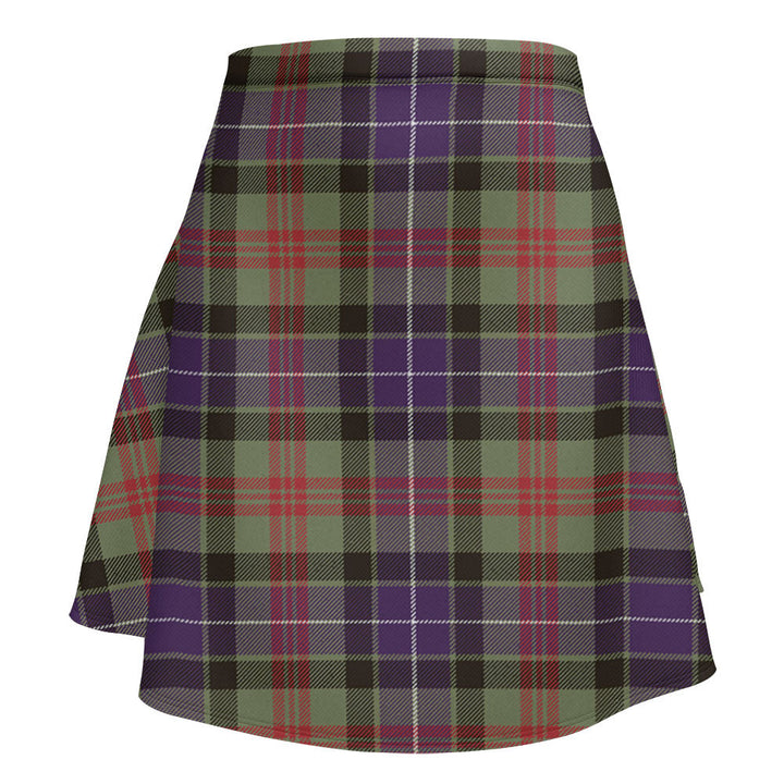 Curry (Currie) Weathered Clan Badge Tartan Flared Skirt