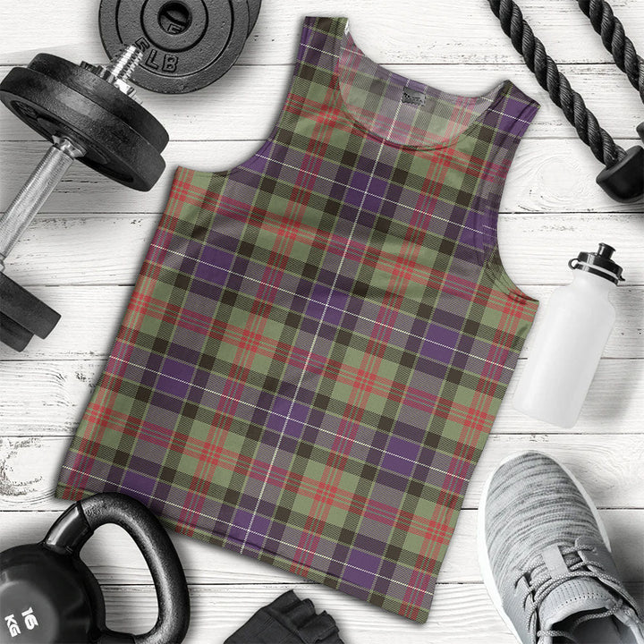 Curry (Currie) Weathered Clan Badge Tartan Men Tank Top