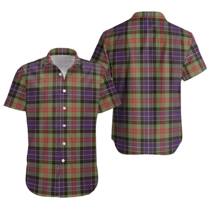 Curry (Currie) Weathered Clan Badge Tartan Short Sleeve Shirt