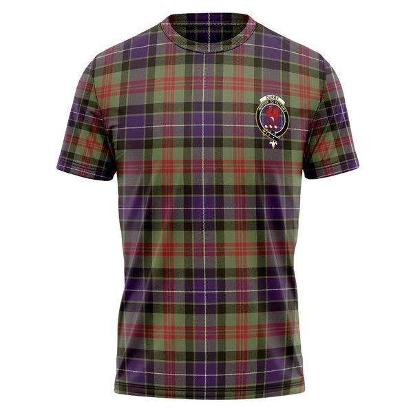 Curry (Currie) Weathered Clan Badge Tartan T-Shirt