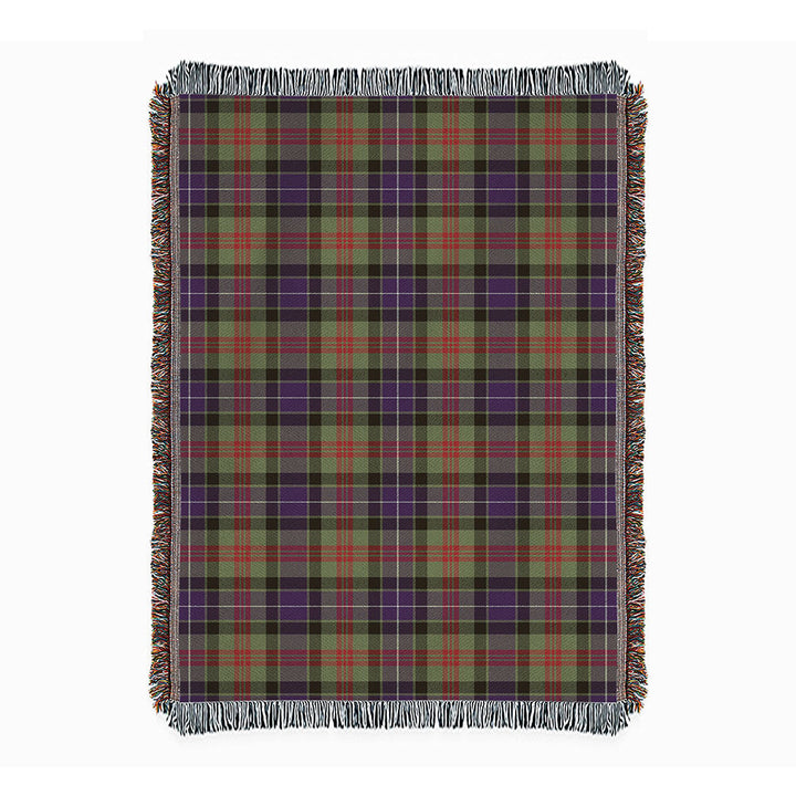 Curry (Currie) Weathered Clan Badge Tartan Woven Blanket