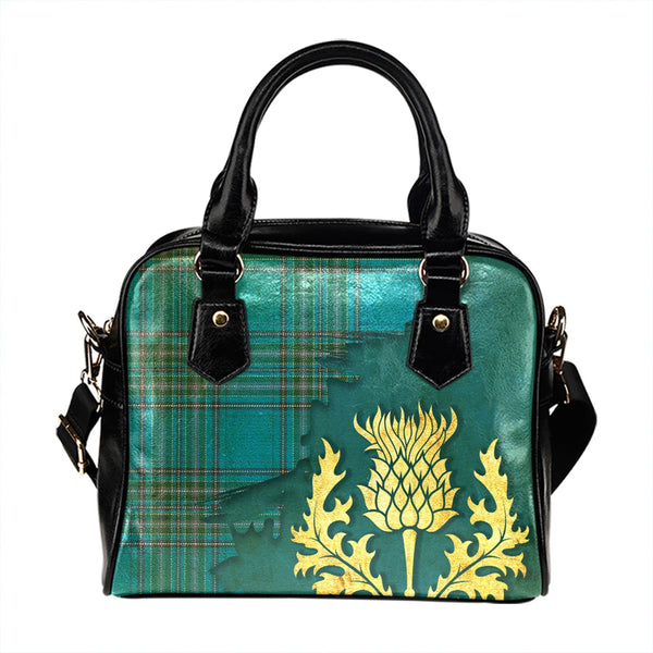 Dallas Tartan Shoulder Handbag Thistle Oldest Style