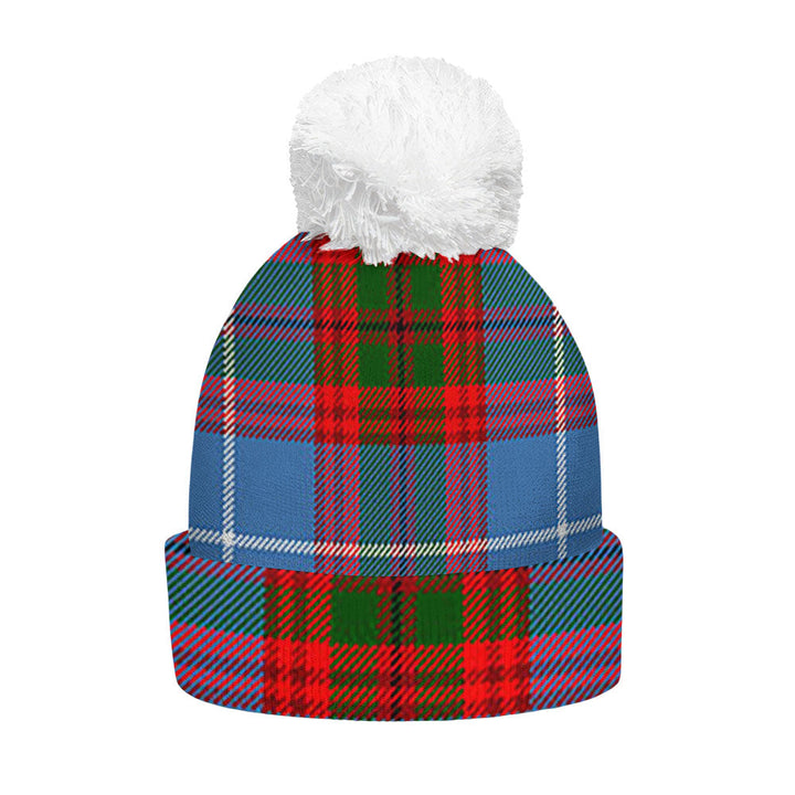 Dalmahoy Clan Badge Tartan Bobble Beanie Hat