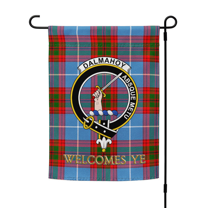 Dalmahoy Clan Badge Tartan Garden Flag