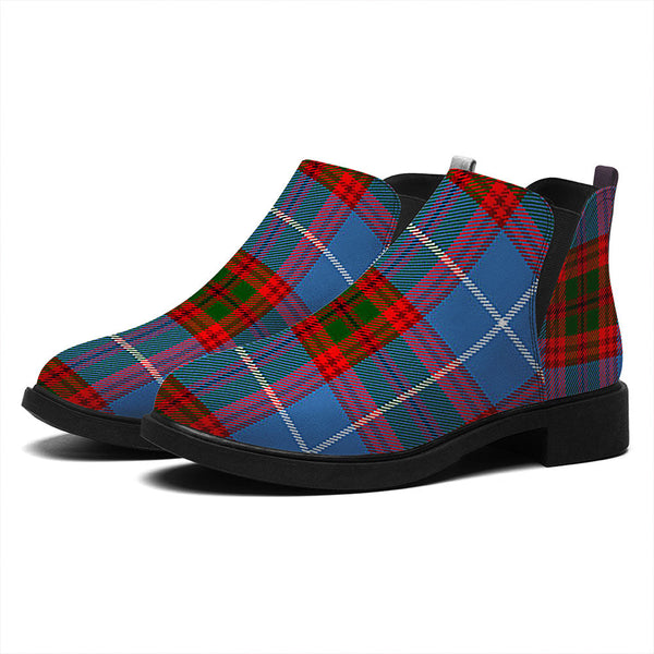 Dalmahoy Tartan Flat Ankle Boots