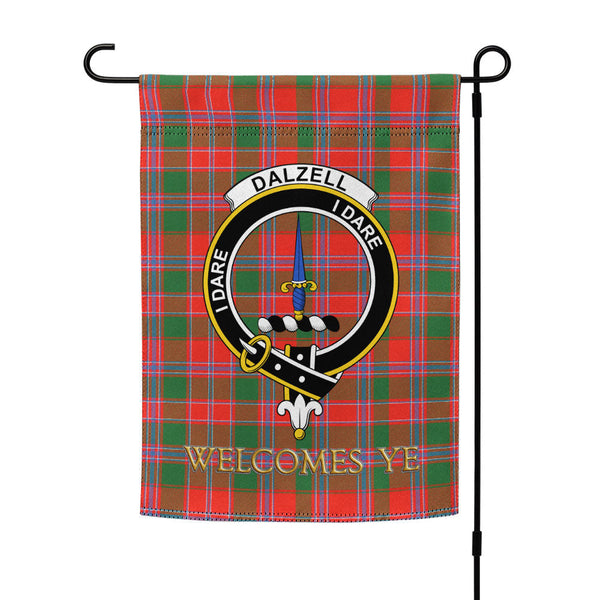 Dalzell  Clan Badge Tartan Garden Flag