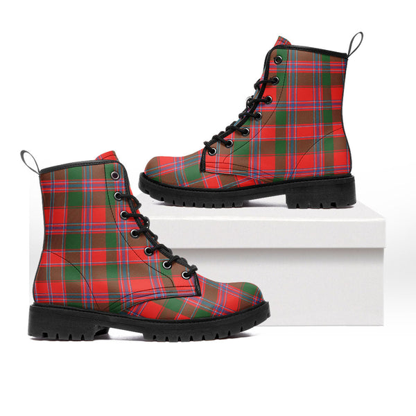 Dalzell  Clan Badge Tartan Leather Boots