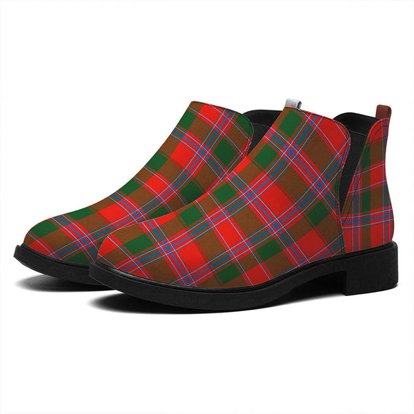 Dalzell  Tartan Flat Ankle Boots