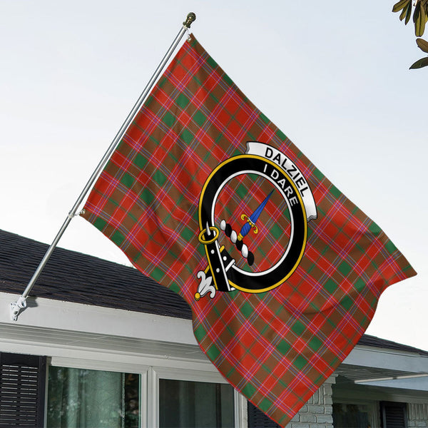 Dalziel Ancient Clan Badge Tartan House Flag
