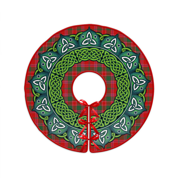 Dalziel Modern Clan Badge Tartan Christmas Tree Skirt Heritage Holiday Decor