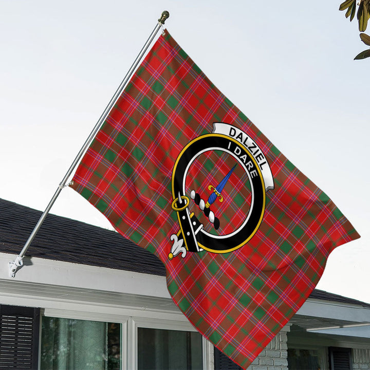 Dalziel Modern Clan Badge Tartan House Flag