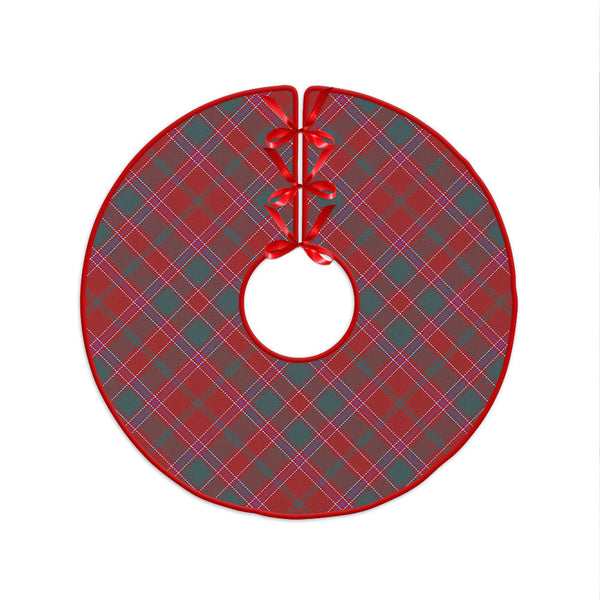 Dalziel Weathered Clan Badge Tartan Christmas Tree Skirt