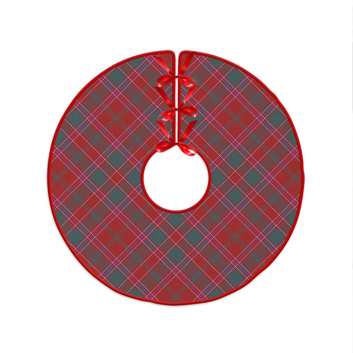 Dalziel Weathered Clan Badge Tartan Christmas Tree Skirt