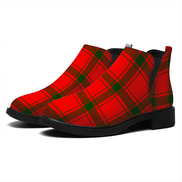 Darroch Tartan Flat Ankle Boots