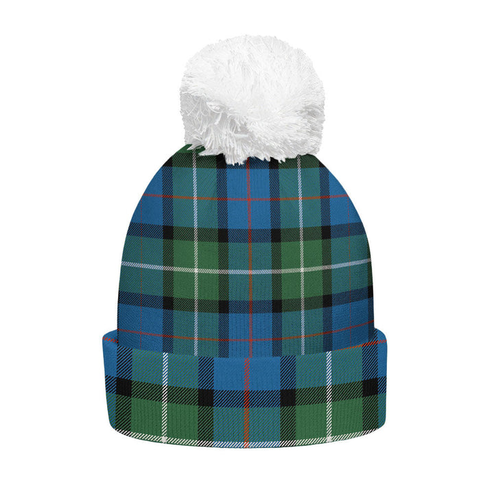 Davidson Ancient Clan Badge Tartan Bobble Beanie Hat