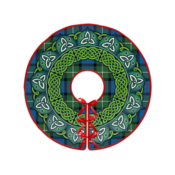 Davidson Ancient Clan Badge Tartan Christmas Tree Skirt Heritage Holiday Decor