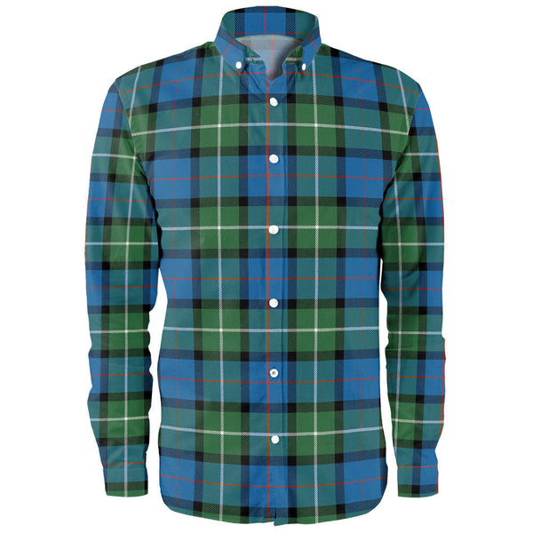 Davidson Ancient Clan Badge Tartan Long Sleeve Shirt