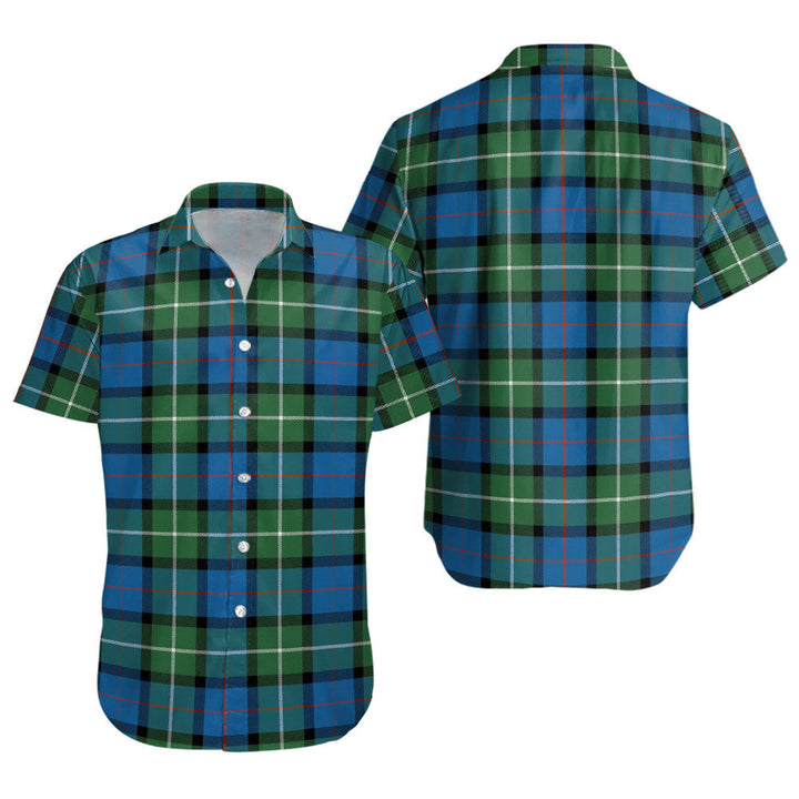 Davidson Ancient Clan Badge Tartan Short Sleeve Shirt