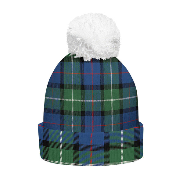 Davidson Modern Clan Badge Tartan Bobble Beanie Hat