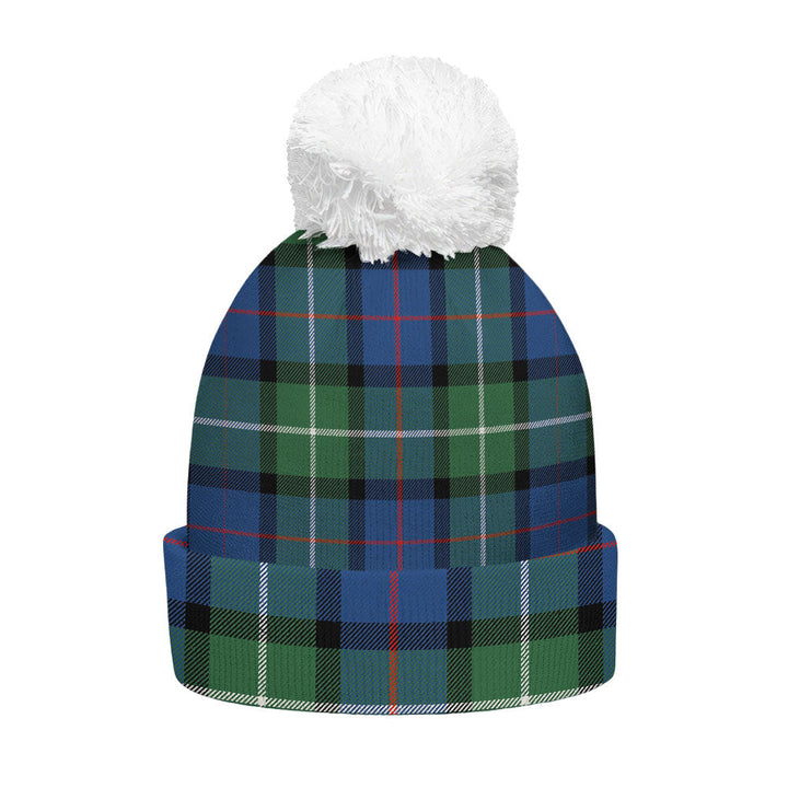 Davidson Modern Clan Badge Tartan Bobble Beanie Hat