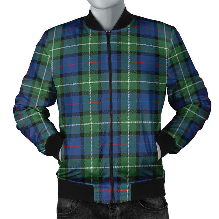 Davidson Modern Clan Badge Tartan Bomber Jacket