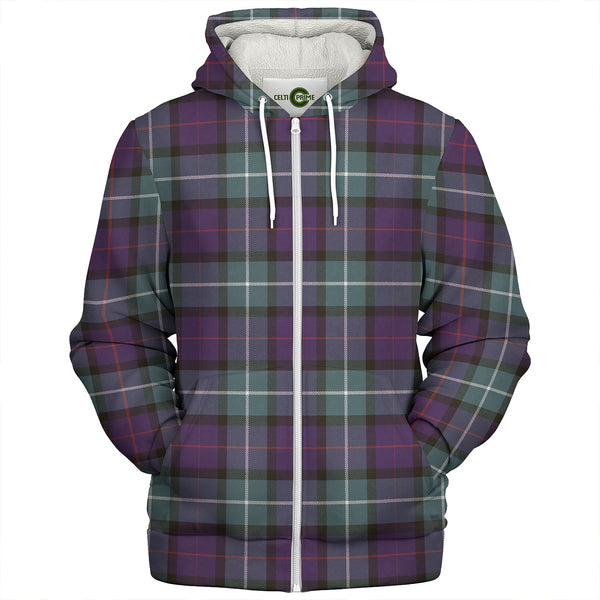 Davidson Weathered Clan Badge Tartan Sherpa Hoodie