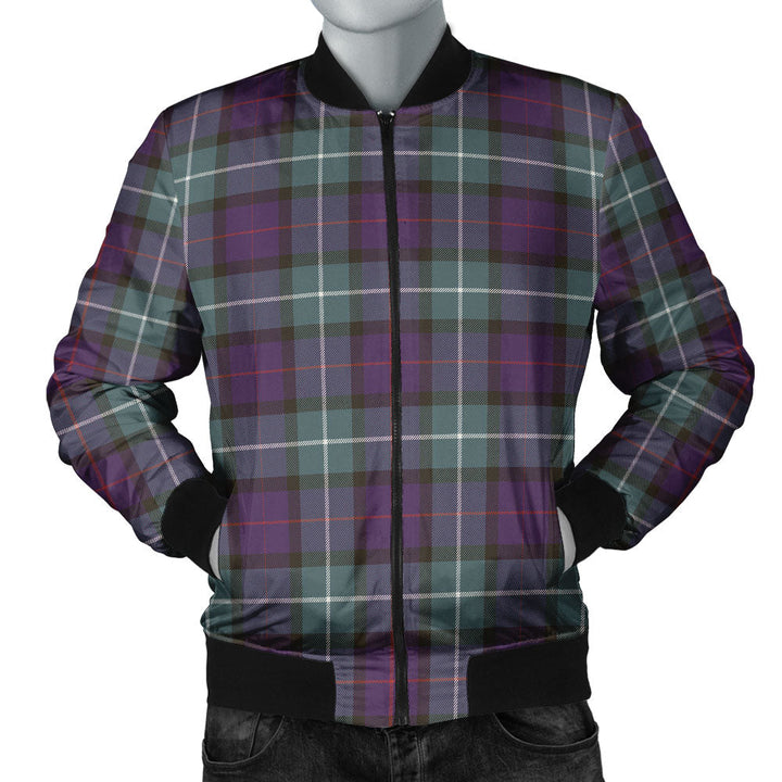 Davidson Weathered Clan Badge Tartan Bomber Jacket