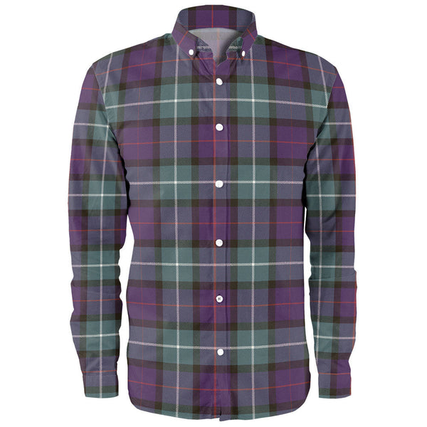 Davidson Weathered Clan Badge Tartan Long Sleeve Shirt