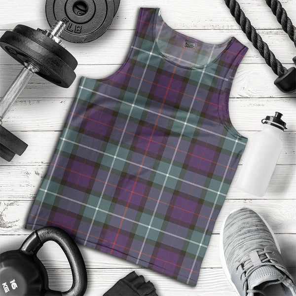 Davidson Weathered Clan Badge Tartan Men Tank Top