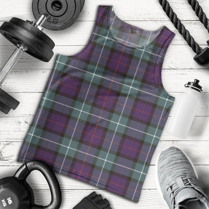 Davidson Weathered Clan Badge Tartan Men Tank Top