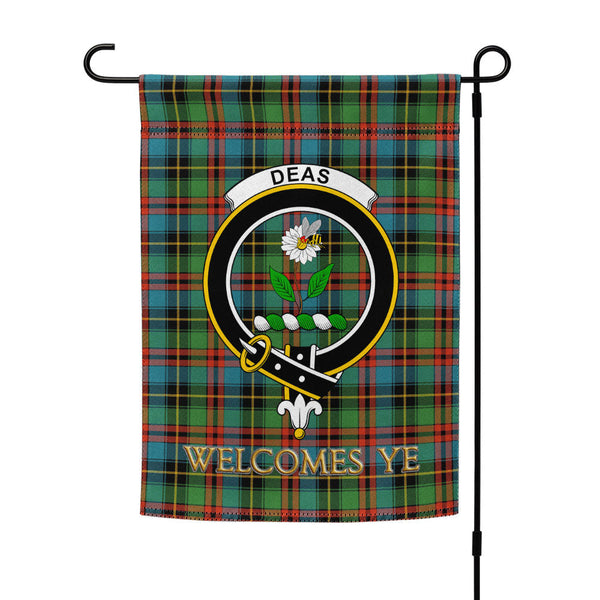 Deas Ancient Clan Badge Tartan Garden Flag