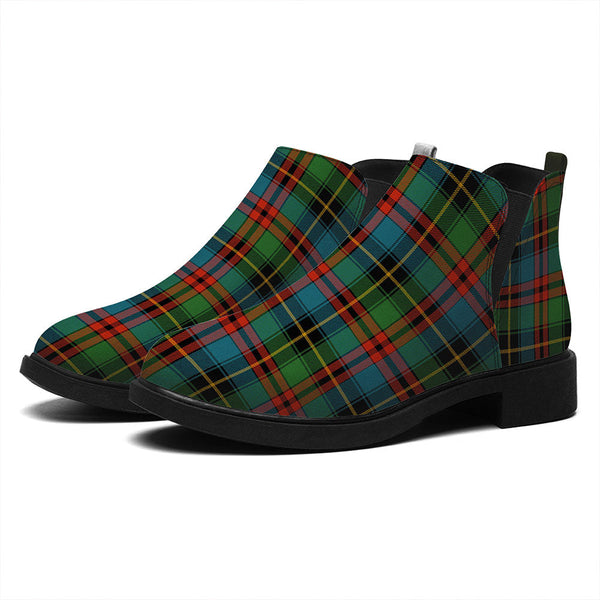 Deas Ancient Tartan Flat Ankle Boots