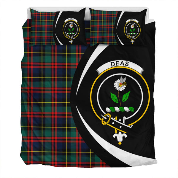 Deas Modern Clan Badge Tartan Bedding Set Circle Style