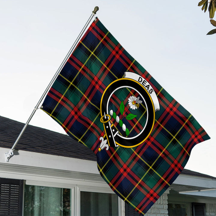 Deas Modern Clan Badge Tartan House Flag