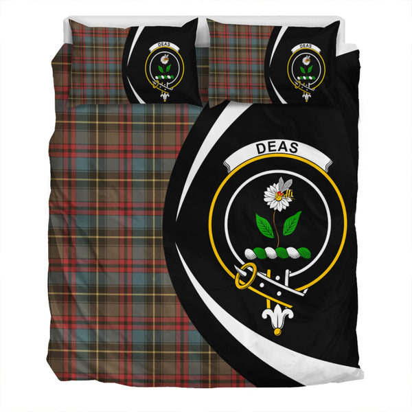 Deas Weathered Clan Badge Tartan Bedding Set Circle Style