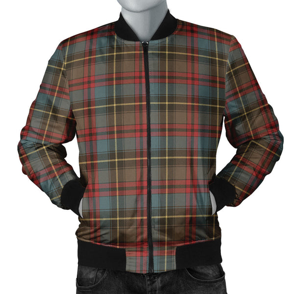 Deas Weathered Clan Badge Tartan Bomber Jacket