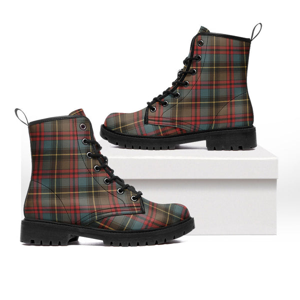 Deas Weathered Clan Badge Tartan Leather Boots