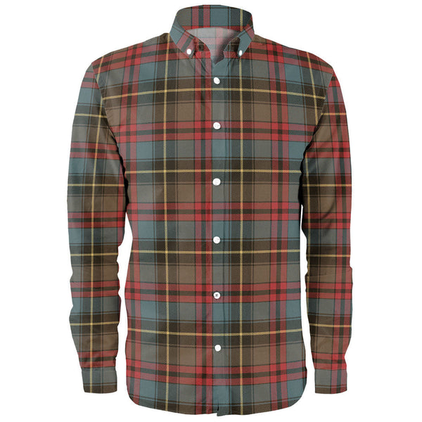 Deas Weathered Clan Badge Tartan Long Sleeve Shirt