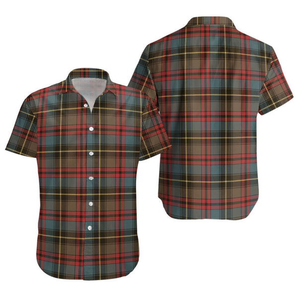 Deas Weathered Clan Badge Tartan Short Sleeve Shirt