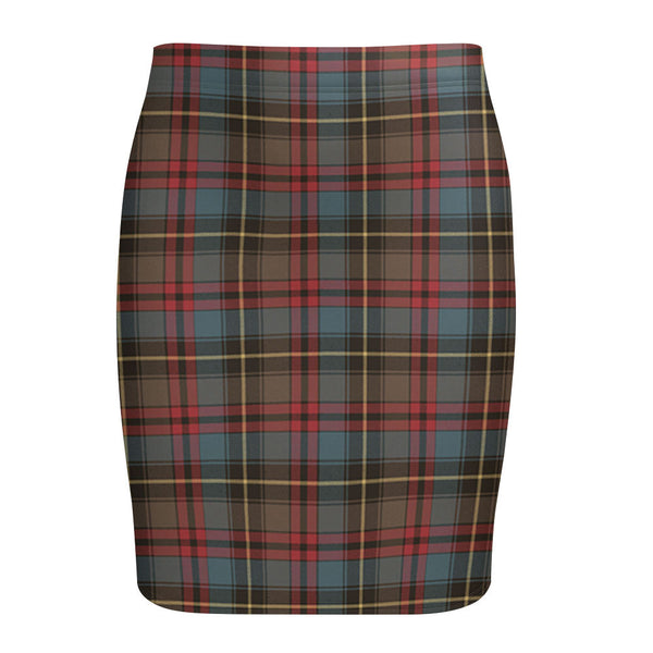 Deas Weathered Tartan Fitted Skirt