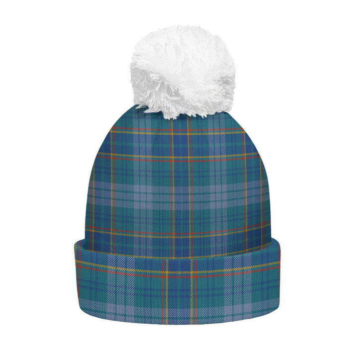 Dempster Ancient Clan Badge Tartan Bobble Beanie Hat