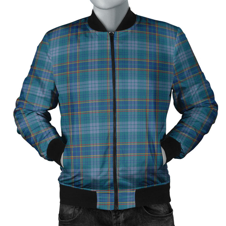 Dempster Ancient Clan Badge Tartan Bomber Jacket